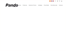 Tablet Screenshot of pando.es